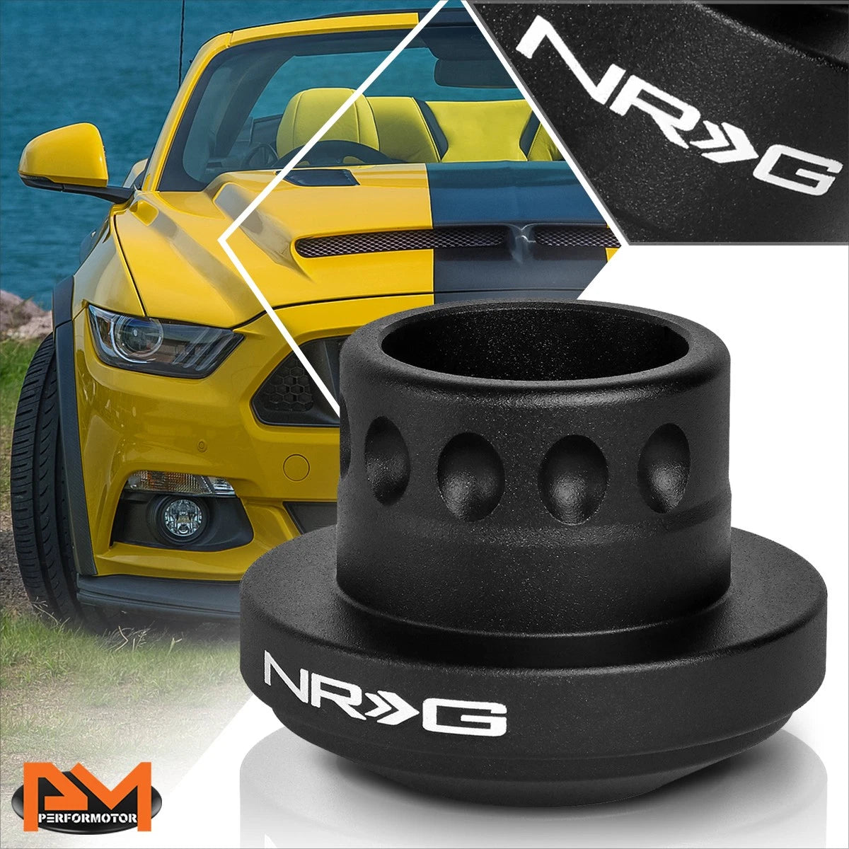 Set of 20 Black Open End Cone Hex Wheel Lug Nuts for JDM Vehicles