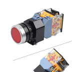 1pc LED Push Button Switch for AC 380V (10A, 22mm)
