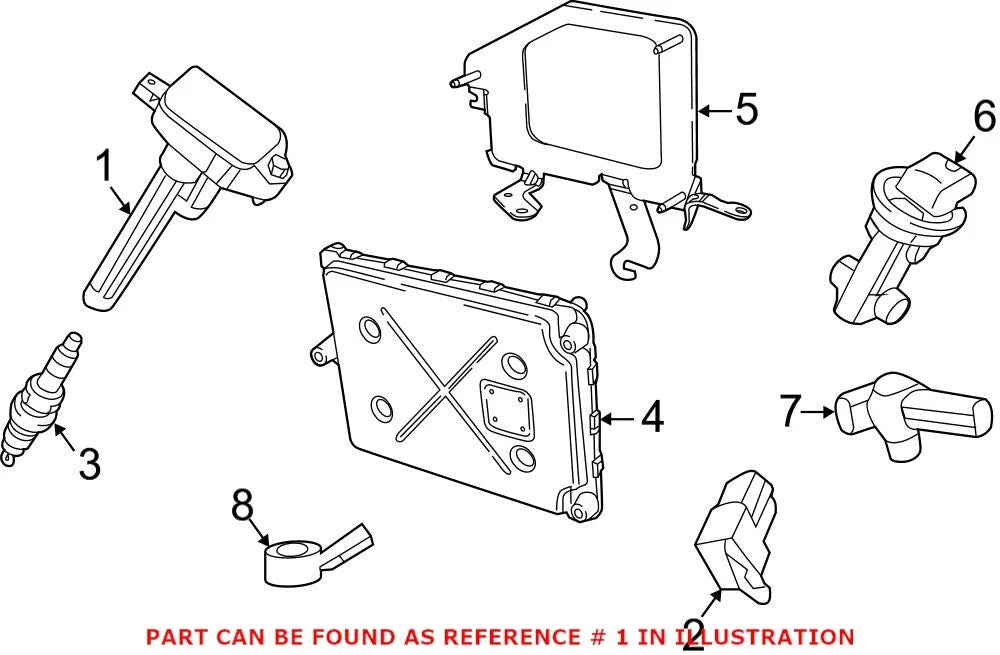 Direct Ignition Coil for Chrysler Dodge Jeep Ram 1500 (2011–2023)