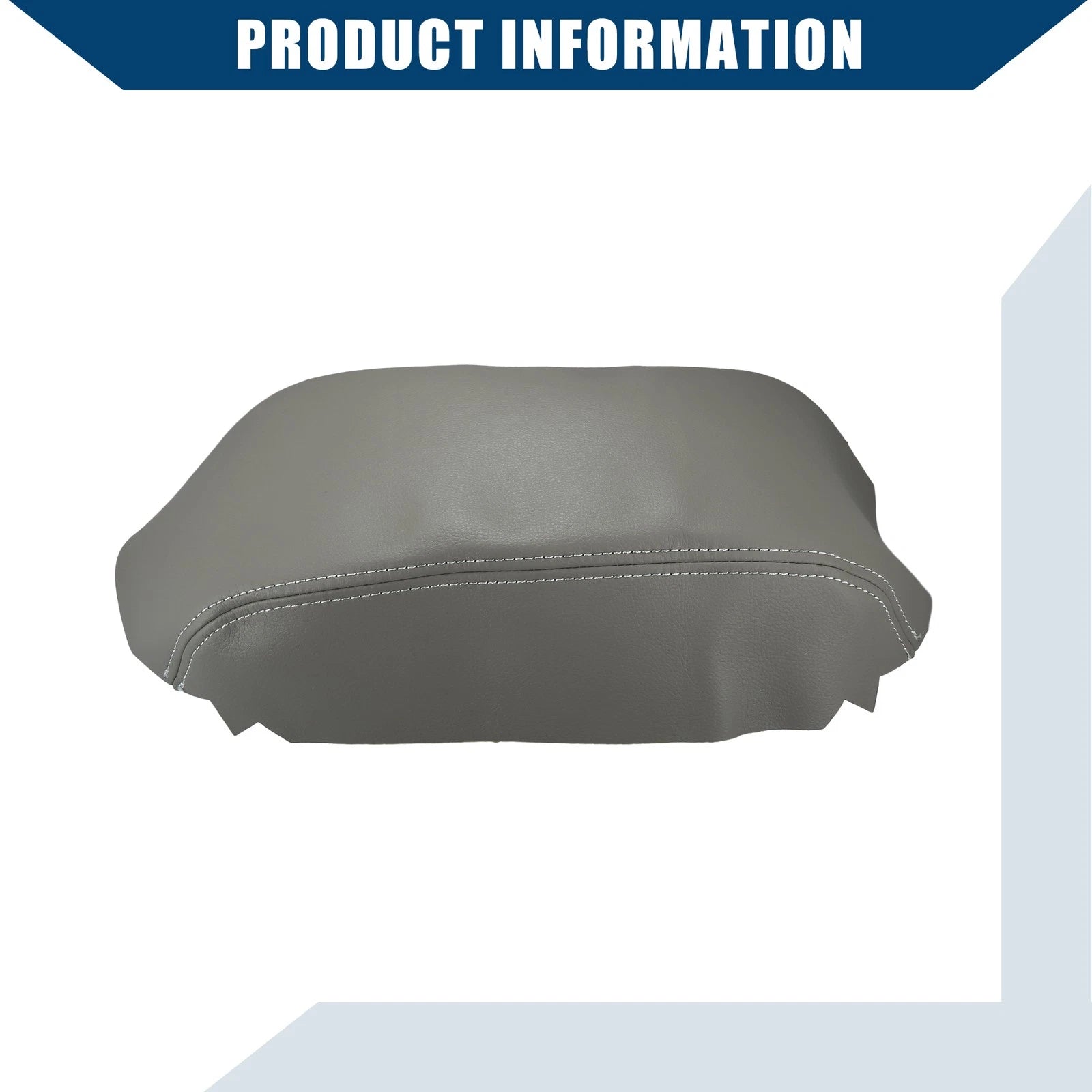 Center Console Armrest Covers for Nissan Pathfinder (2005–2012) Faux Leather Gray
