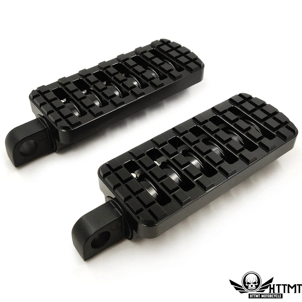 Black Dominator Motorcycle Footpegs for Harley Touring Sportster