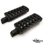 Black Dominator Motorcycle Footpegs for Harley Touring Sportster