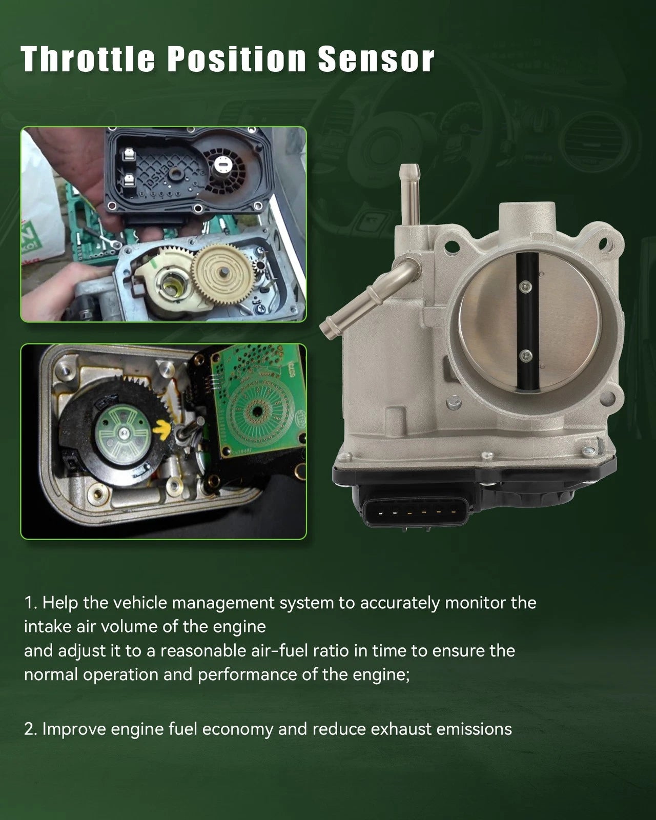 Throttle Body for Subaru Crosstrek, Impreza 2.0L, Forester, Legacy, Outback 2.5L (2012–2020)