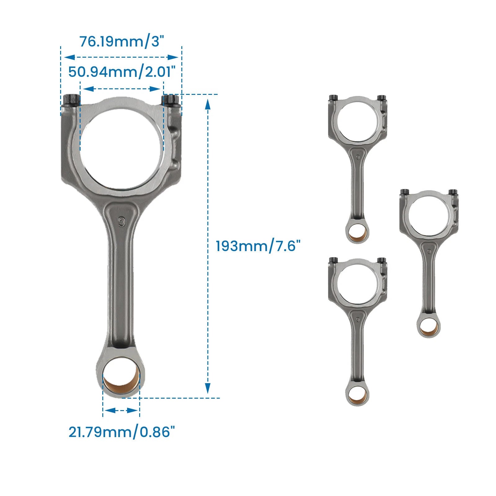 Engine Crankshaft Connecting Rod for Hyundai Sonata/Santa Fe & Kia Optima 2.4L (2011–2019)