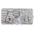 200PCS Non Insulated Butt Connectors for Auto Wire Crimp Terminals