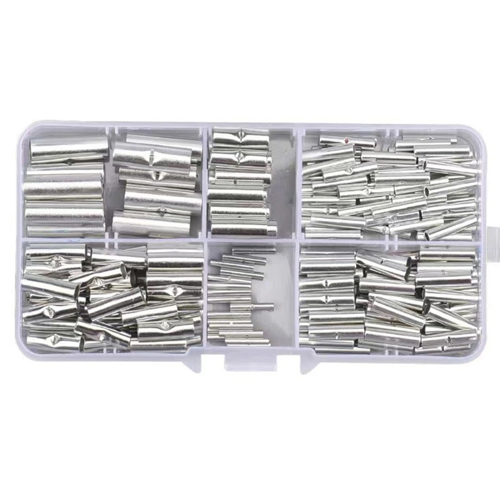 200PCS Non Insulated Butt Connectors for Auto Wire Crimp Terminals