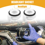 1 Pair LED Headlight Retainer Holder Socket for BMW E46 (1998–2006)