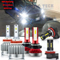 6000K White LED Headlight and Fog Light Bulb Kit for Honda Civic (2016–2019)