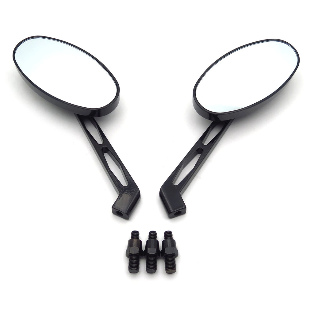 Oval Diamond Racing Mirror for Honda CBR600RR, Kawasaki Ninja, Suzuki GSXR600