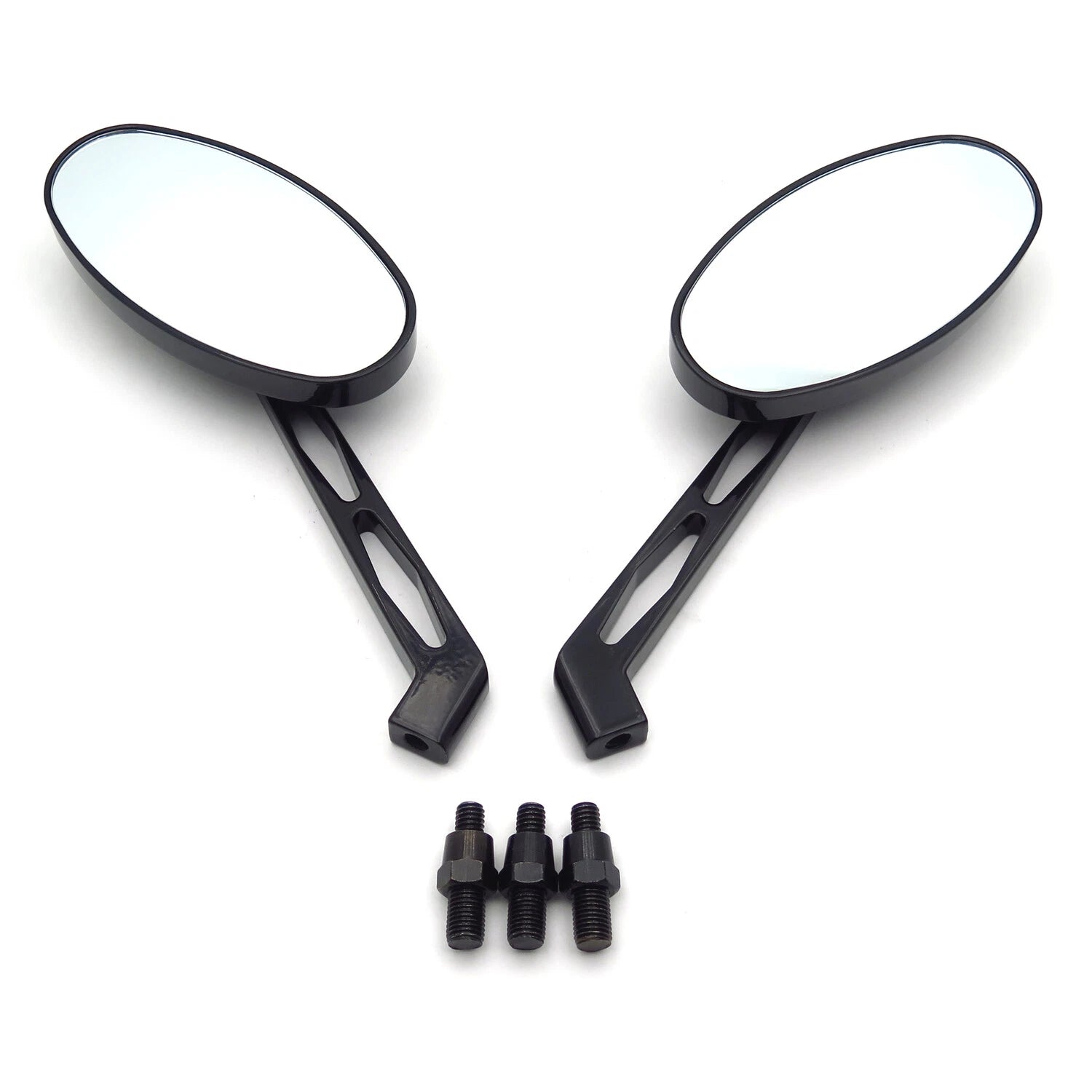 Oval Diamond Racing Mirror for Honda CBR600RR, Kawasaki Ninja, Suzuki GSXR600