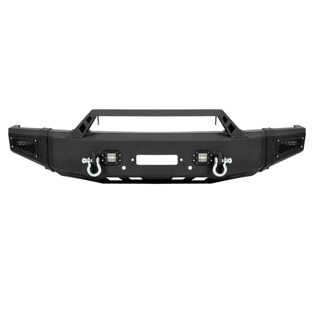 Front Bumper with Winch Plate & LED Lights for Dodge Ram 1500 (2019–2024)