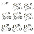 Set of 8 Carburetor Rebuild Kits for B&Stratton 492495 493762 498260