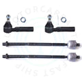 Set of 4 Front Inner & Outer Tie Rod Ends for Chrysler PT Cruiser (2001–2010)