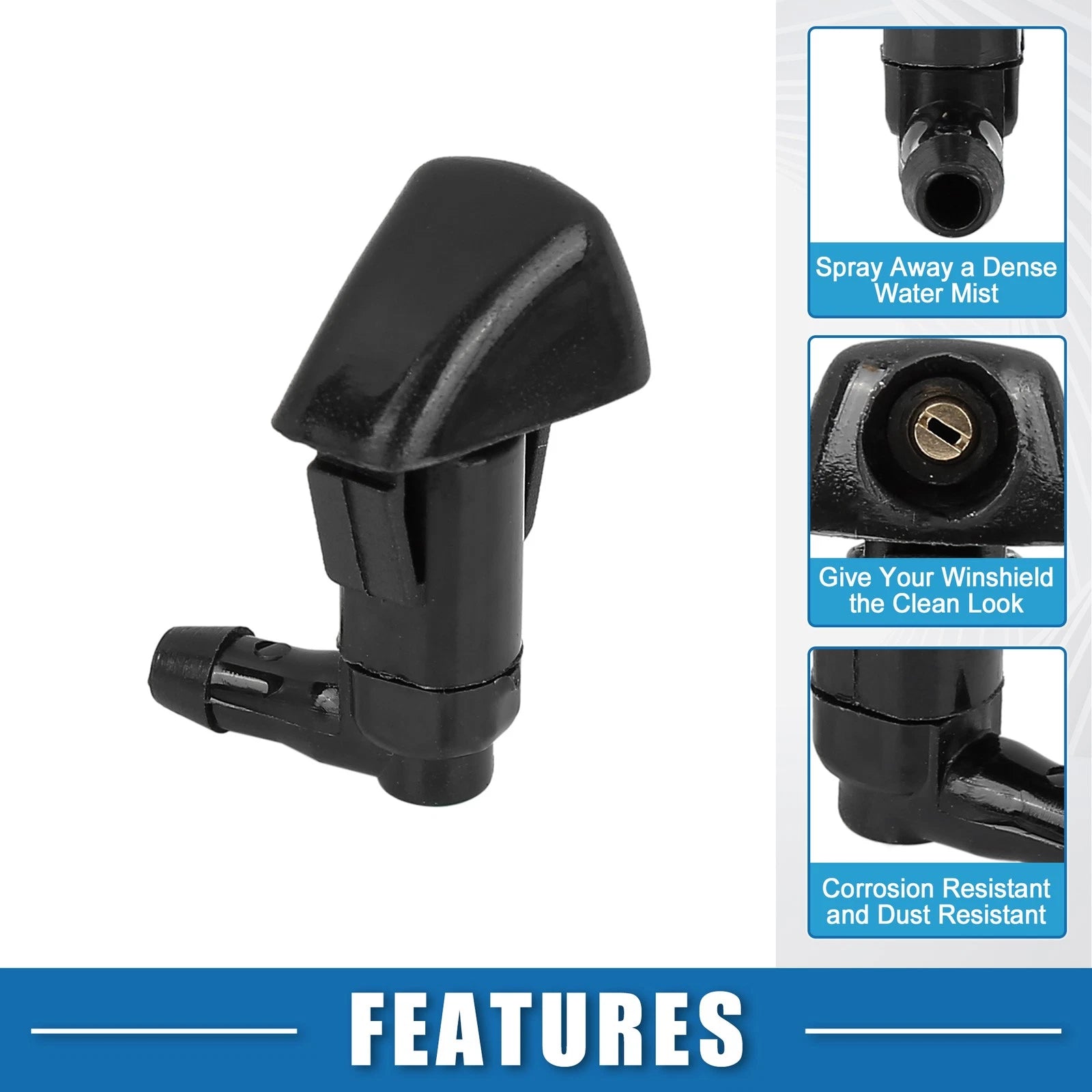 Set of 2 Windshield Washer Nozzles No.76810SDAA11 for Honda Civic (2006–2011)