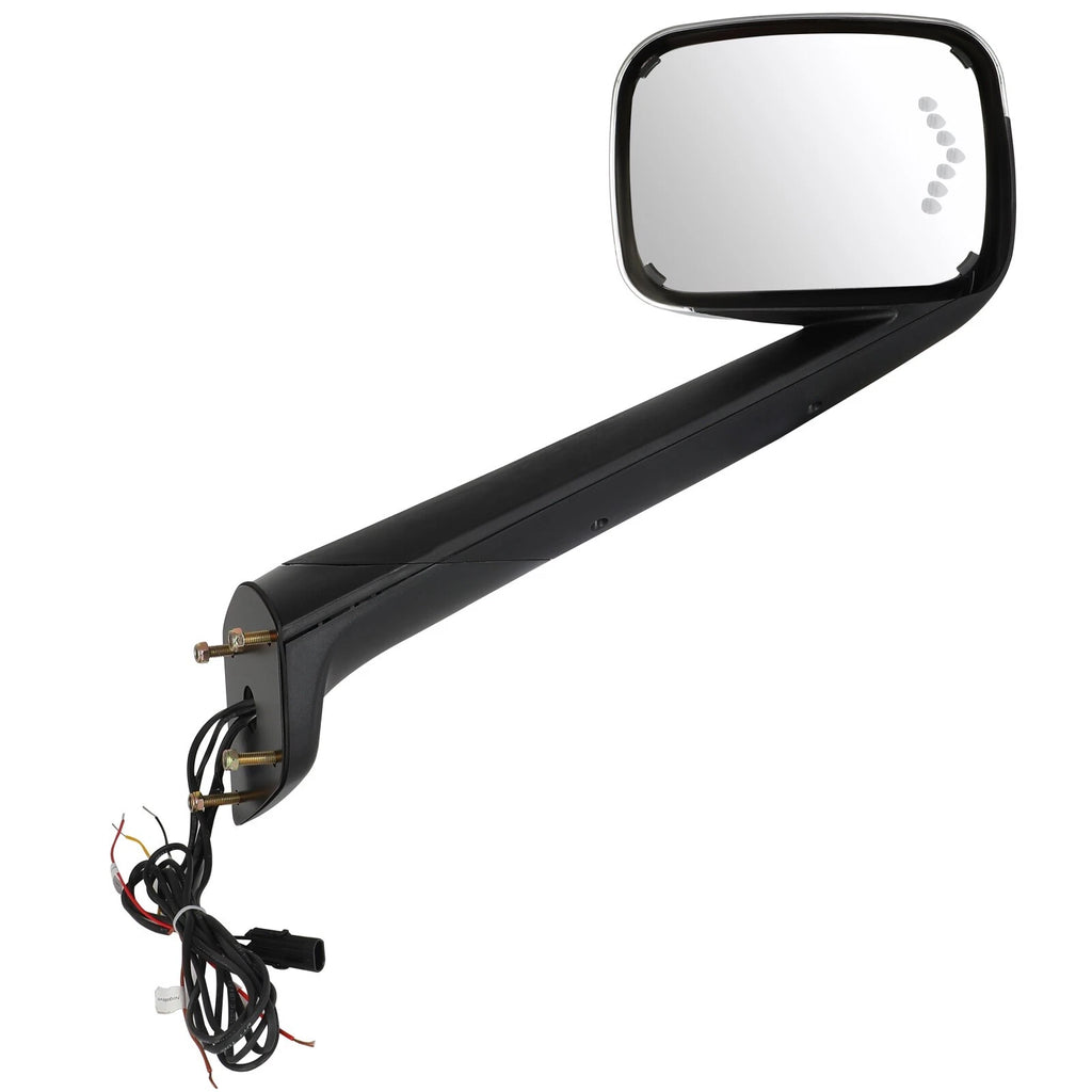 Set of 2 Chrome Hood Mirror Turn Signal Lights for Cascadia (2018-On)