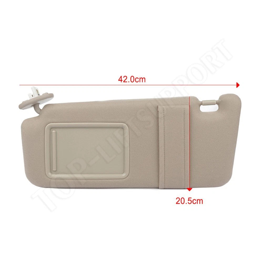 Driver Left Sun Visor for Toyota Venza (2009–2016) Tan Beige Ivory