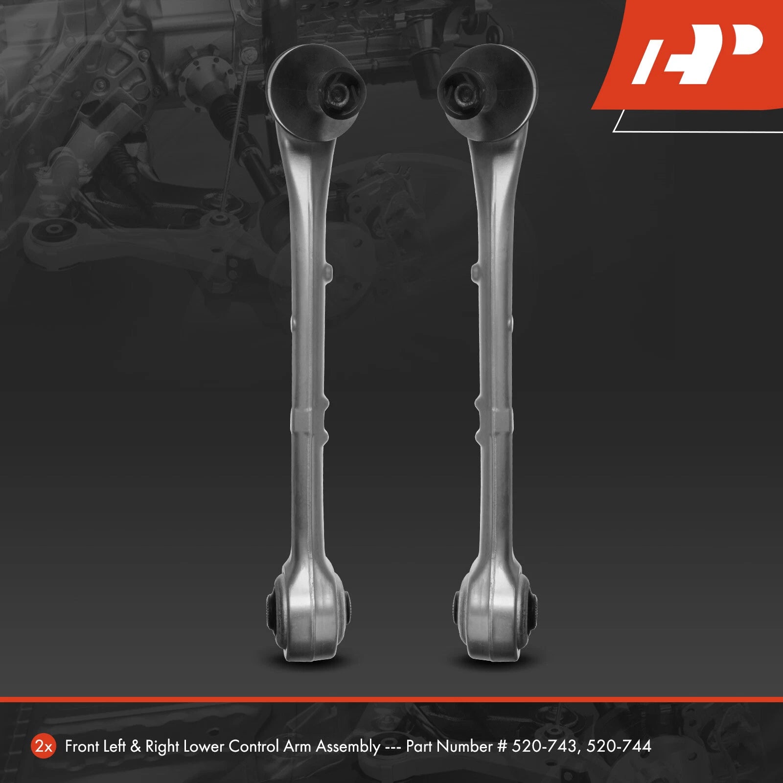 2X Front Lower Control Arms for BMW E38 740i 740iL 750iL (1995-2001)