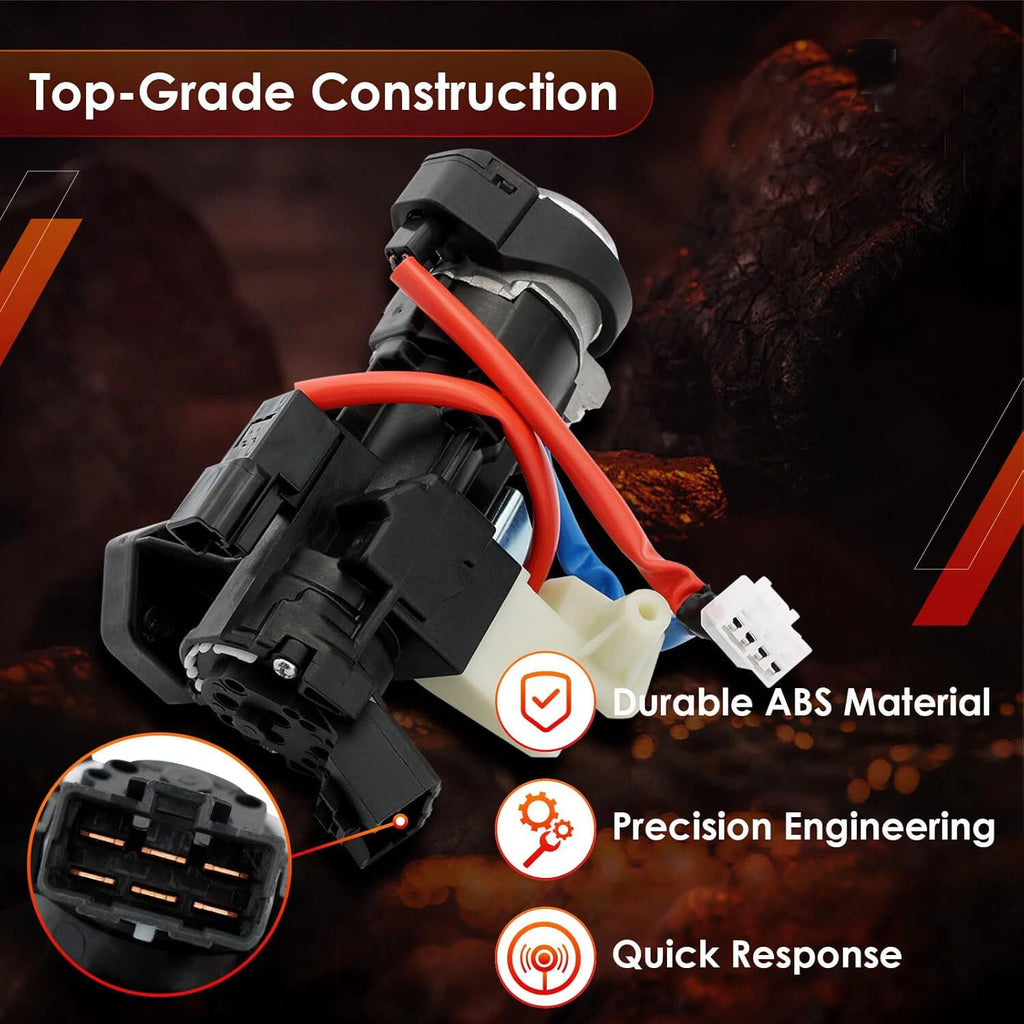 Ignition Switch with Lock Cylinder and Keys for Kia Forte Soul Seltos (2019-2023)