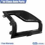 Set of 2 Gloss Black LED Fog Light Bezels for Ford Fusion (2019–2020)