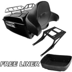 Trunk Backrest Pad Mount Rack for Harley Fat Boy FLST (2008–2017)