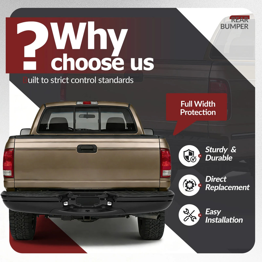 Rear Bumper Assembly for Ford F-150 F250 Styleside (1997–2003)