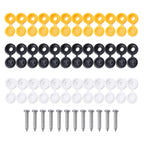 Weather Resistant Plate Screws and Hinged Covers for Car Number Plate Fixing