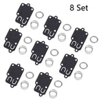 Set of 8 Carburetor Diaphragm Kit for Briggs & Stratton (270026, 272538, 272637, 5021)