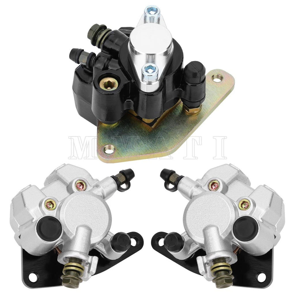 Front & Rear Brake Calipers w/Pads for Yamaha Wolverine 350 YFM350FX (1995–2005)