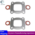 2X Exhaust Elbow Riser Gasket for MerCruiser Manifold (864547A02)