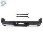 Chrome Step Rear Bumper Assembly for Chevy Silverado GMC Sierra 1500 (2019-2023)