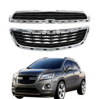 Set of 2 Plastic Front Center Mesh Grilles for Chevrolet Trax (2014–2016)