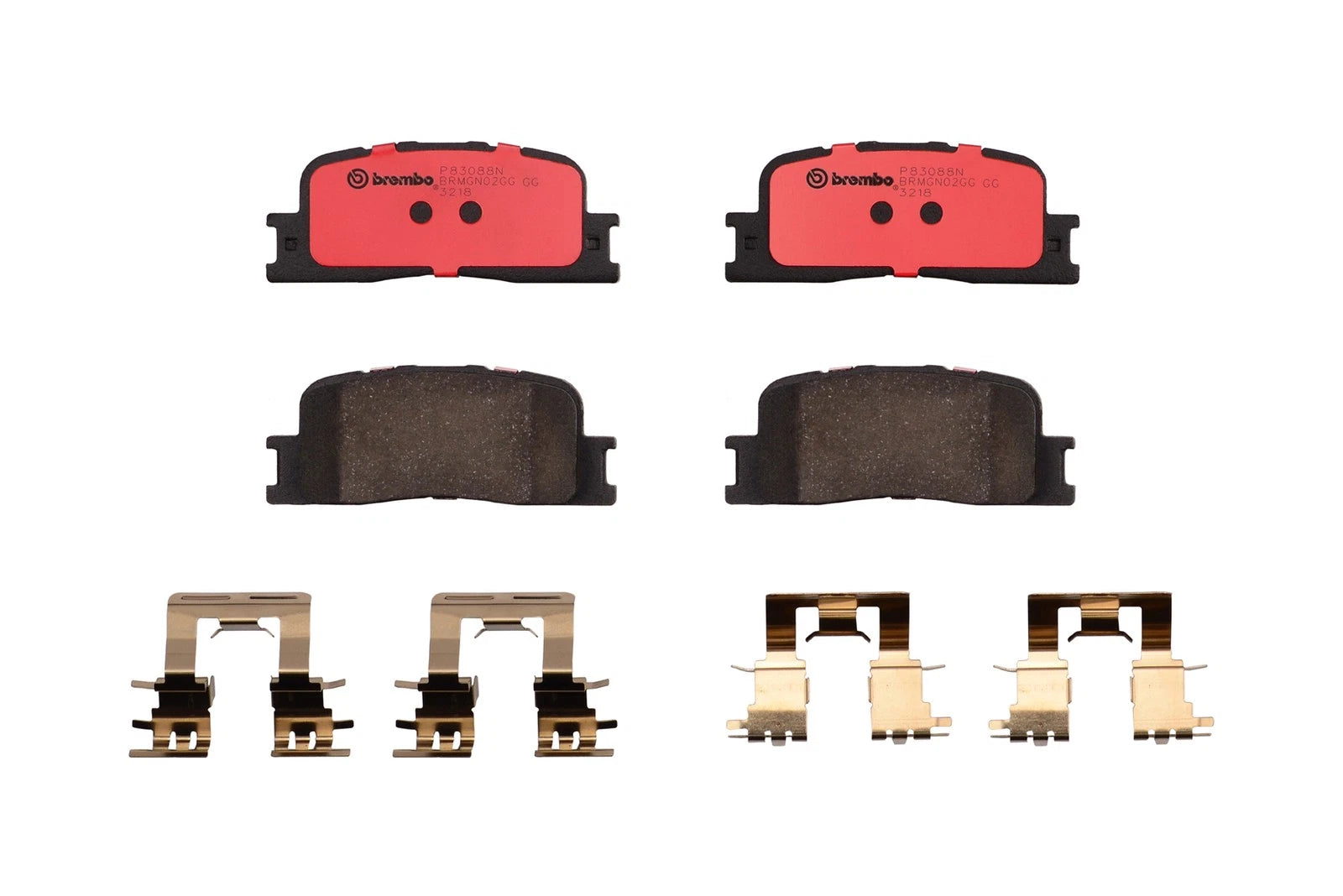 Set of 4 Brembo Rear Ceramic Disc Brake Pads for Toyota ES300 Camry Highlander (1992–2006)