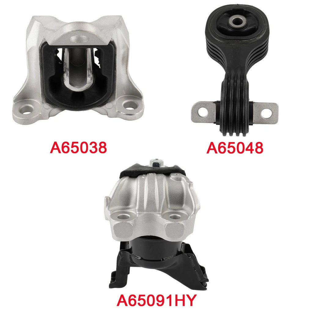 Set of 3 Engine Motor & Transmission Mounts for Honda Civic 2014-2015