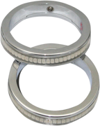 Wrap-Arounds LED Lights for Custom Dynamics (56 mm, Chrome, Clear/Amber)
