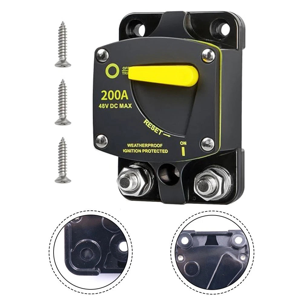 200A Circuit Protection Breaker Switch for Automotive & Marine Use