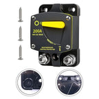 200A Circuit Protection Breaker Switch for Automotive & Marine Use