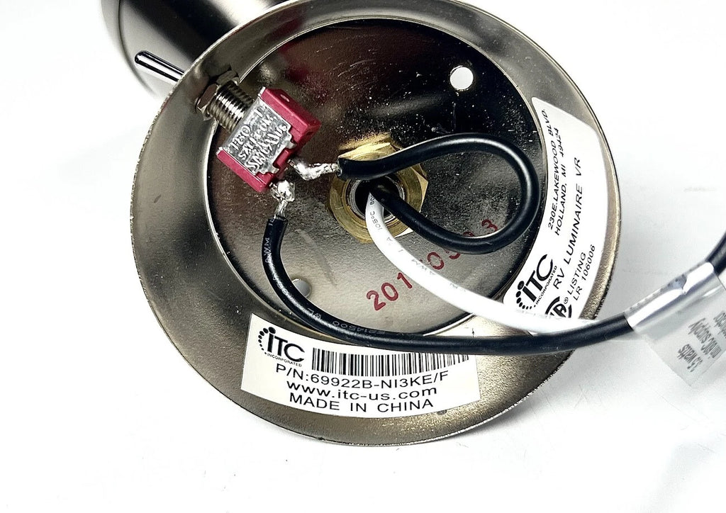 Marine Reading Light for ITC 69922B-NI3KE/F (12V) - Brass Housing