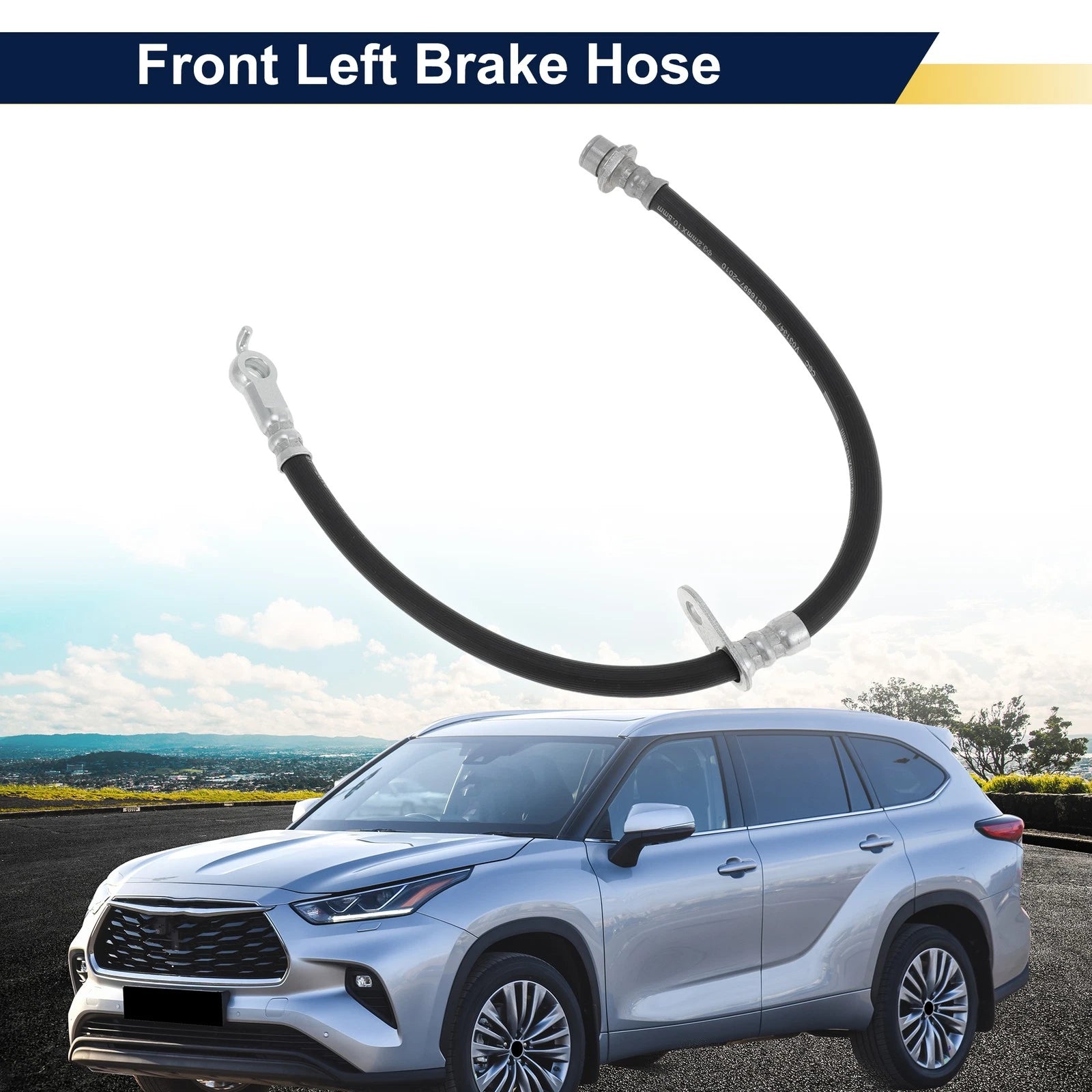 Front Left Brake Hose for Toyota Highlander (2001–2007) No. 90947C2070