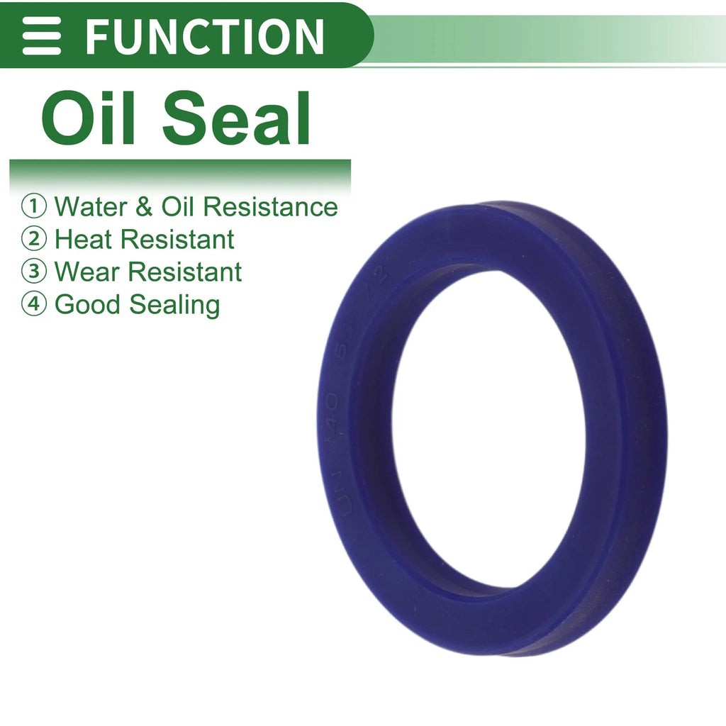 Set of 5 Oil Seal Rotary Shaft Seal 40x55x7.2mm High Pressure TPU