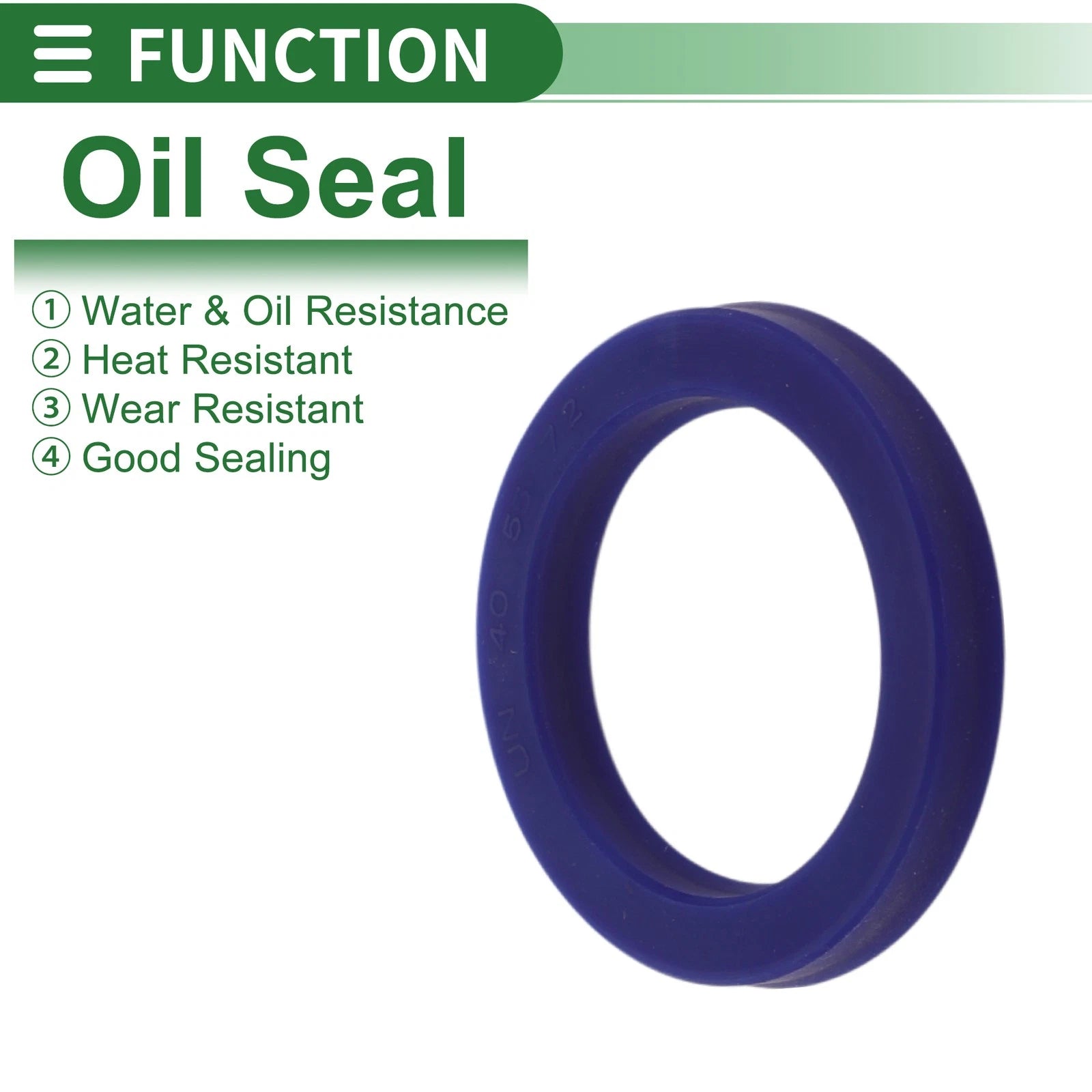 Set of 5 Oil Seal Rotary Shaft Seal 40x55x7.2mm High Pressure TPU