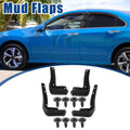 Mud Flaps Kit for Honda Accord (2018–2021) - Front & Rear, Black