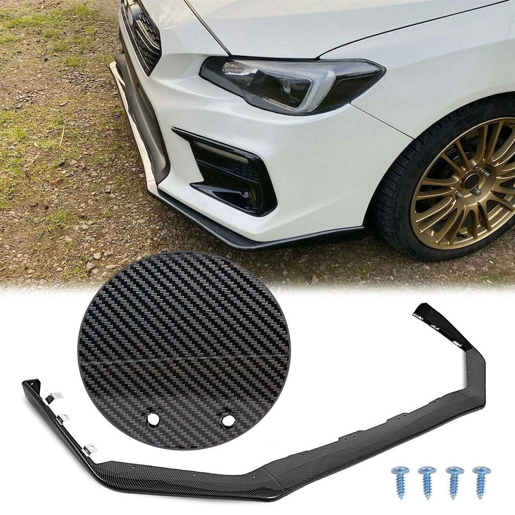 Carbon Fiber Front Bumper Lip Spoiler for Subaru Impreza WRX STI (2015–2021)