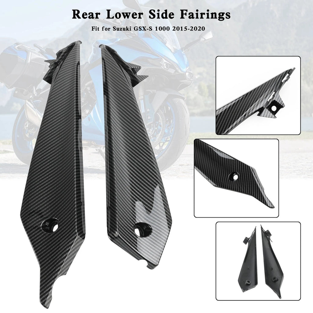 Carbon Rear Lower Side Fairings for Suzuki GSX-S 1000 (2015–2020)