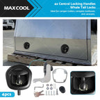 4X Power Operated Whale Tail T Handle Folding Lock for Trailer Canopy (DC 12V)