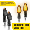 Set of 4 Smoked LED Turn Signal Blinkers for Motorcycle