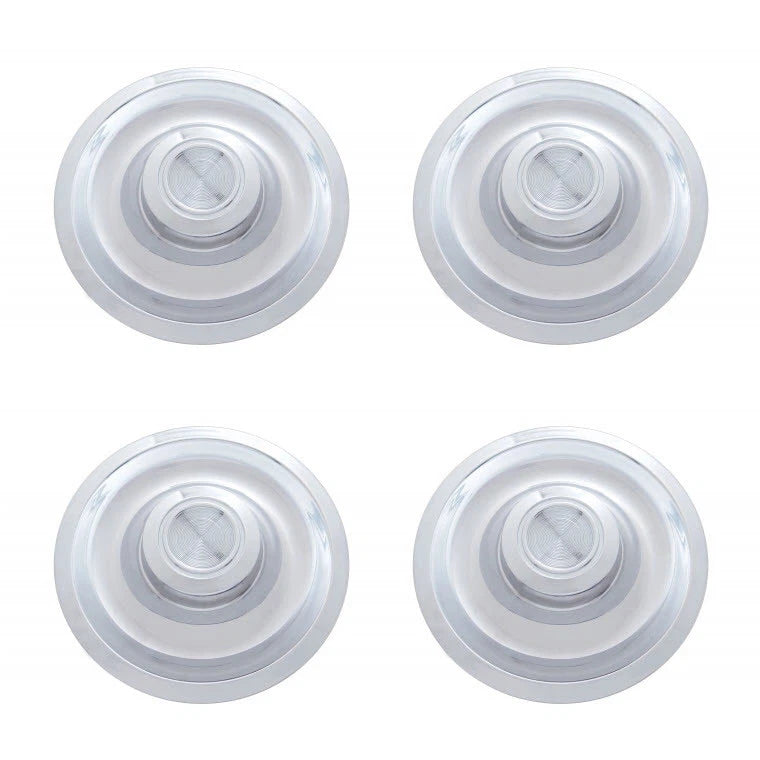 Plain Center Rally Wheel Hubcaps Replacement for 1967 Chevrolet (7 Inch)