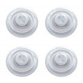 Plain Center Rally Wheel Hubcaps Replacement for 1967 Chevrolet (7 Inch)