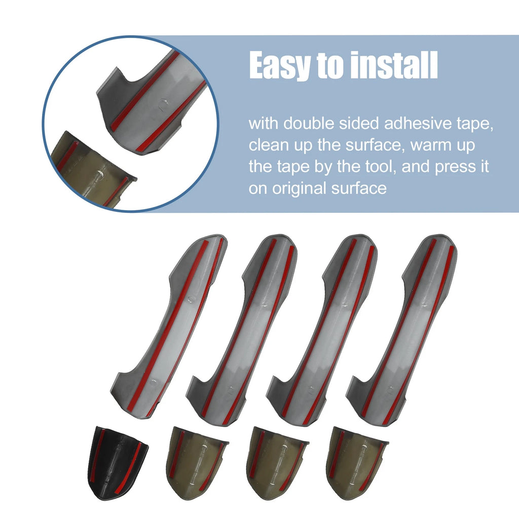Set of 4 ABS Exterior Side Door Handle Cover Trim for Ford Fusion (2013–2020)
