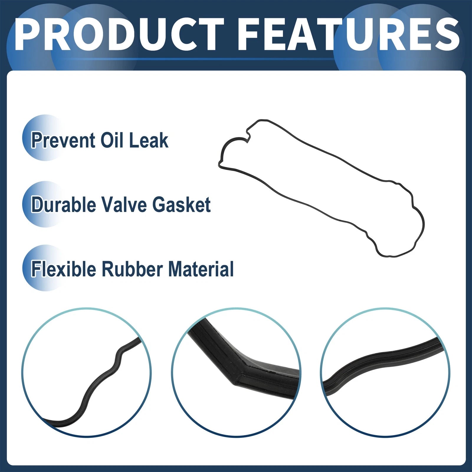 Engine Valve Cover Gasket for Toyota Auris (2006–2012) No. 1121326010