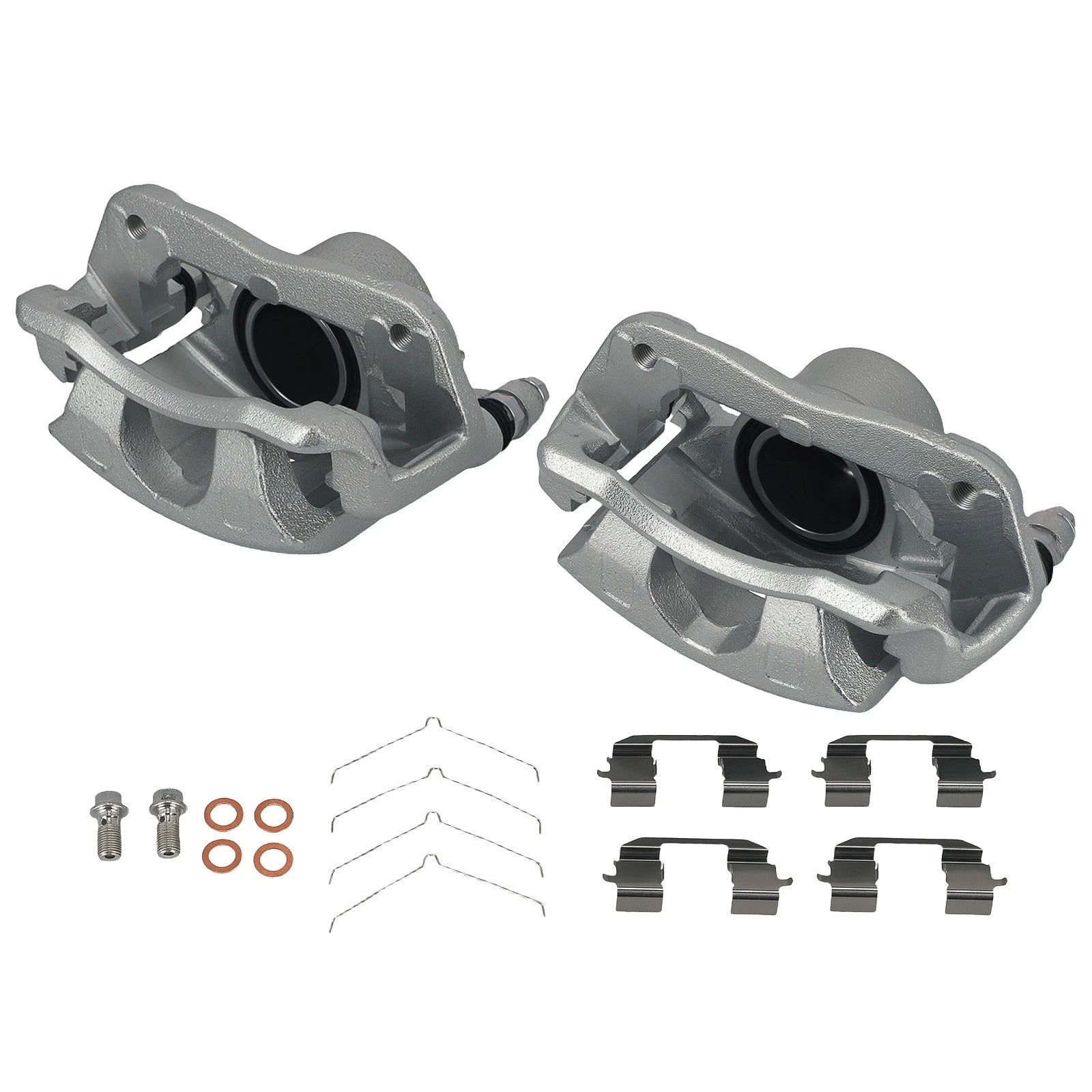 Pair of Front Brake Calipers w/ Bracket for Honda CR-V (2002–2004)